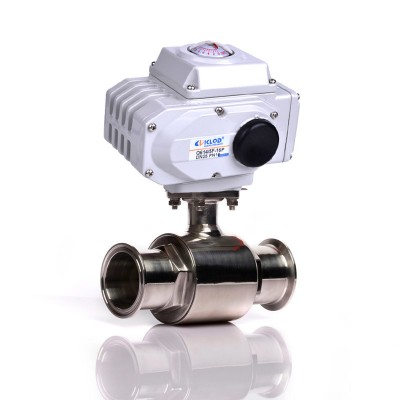 Klqd Brand 1/2 Inch Tri-Clamp CF8m 2 Way Electric Sanitary Ball Valve