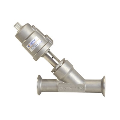 2/2 Way Tri-Clamp Connection Stainless Steel Pneumatic Angle Seat Valve